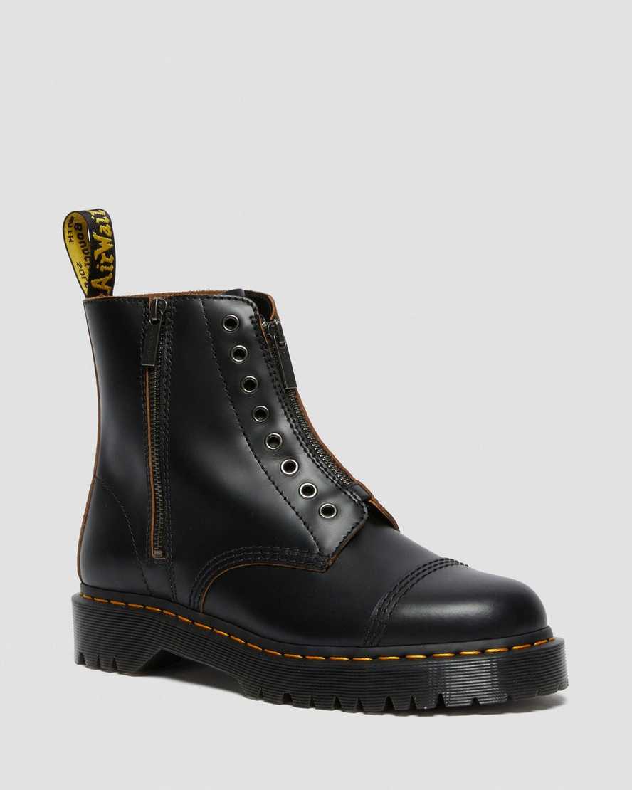 Dr. Martens 1460 Laceless Bex Lær Original Støvler Herre Svart [0972KSGJD]